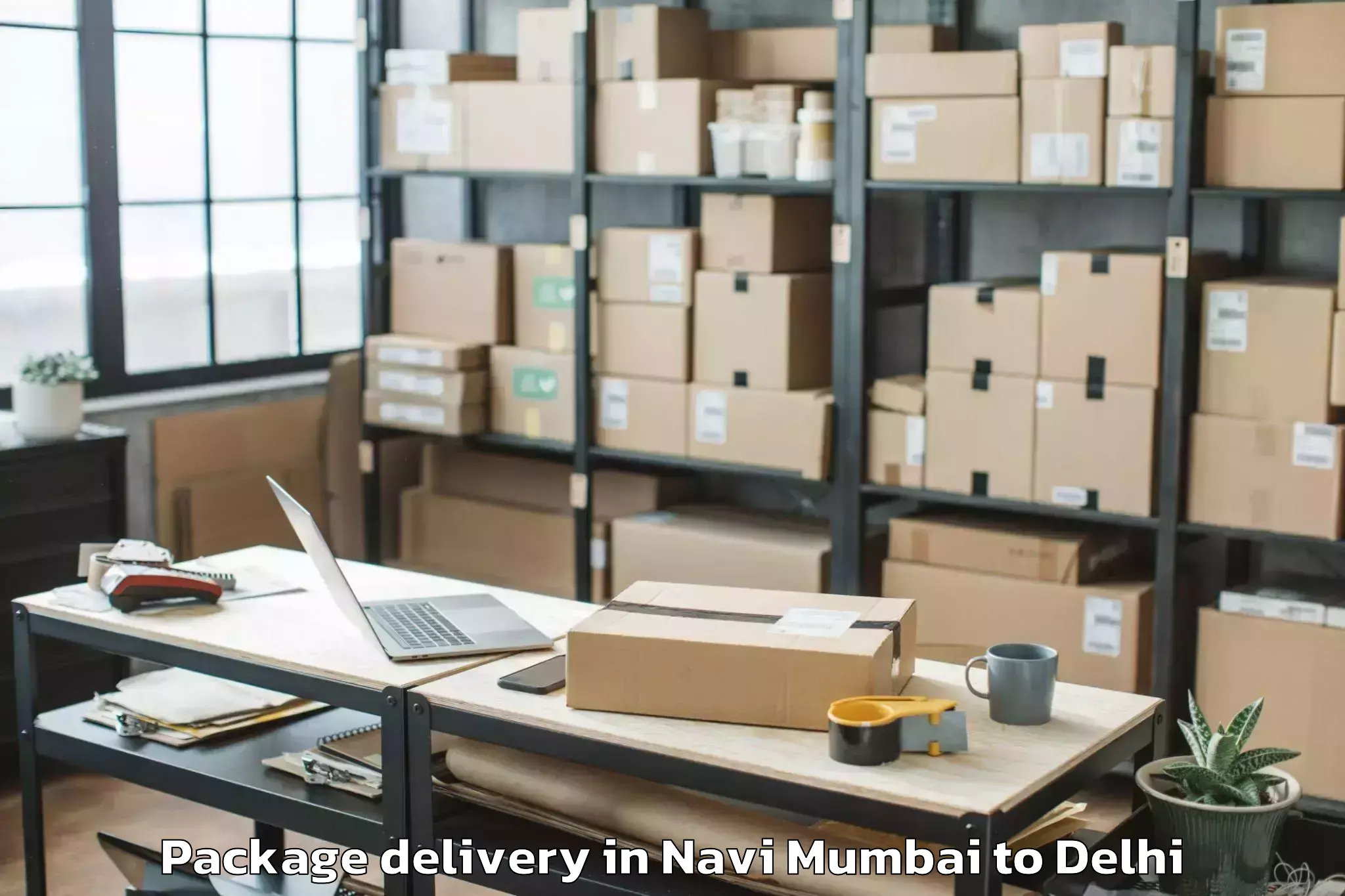 Hassle-Free Navi Mumbai to Defence Colony Package Delivery